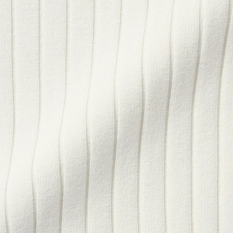 W's Soy fiber ribbed Polo CardiganOff whiteXS