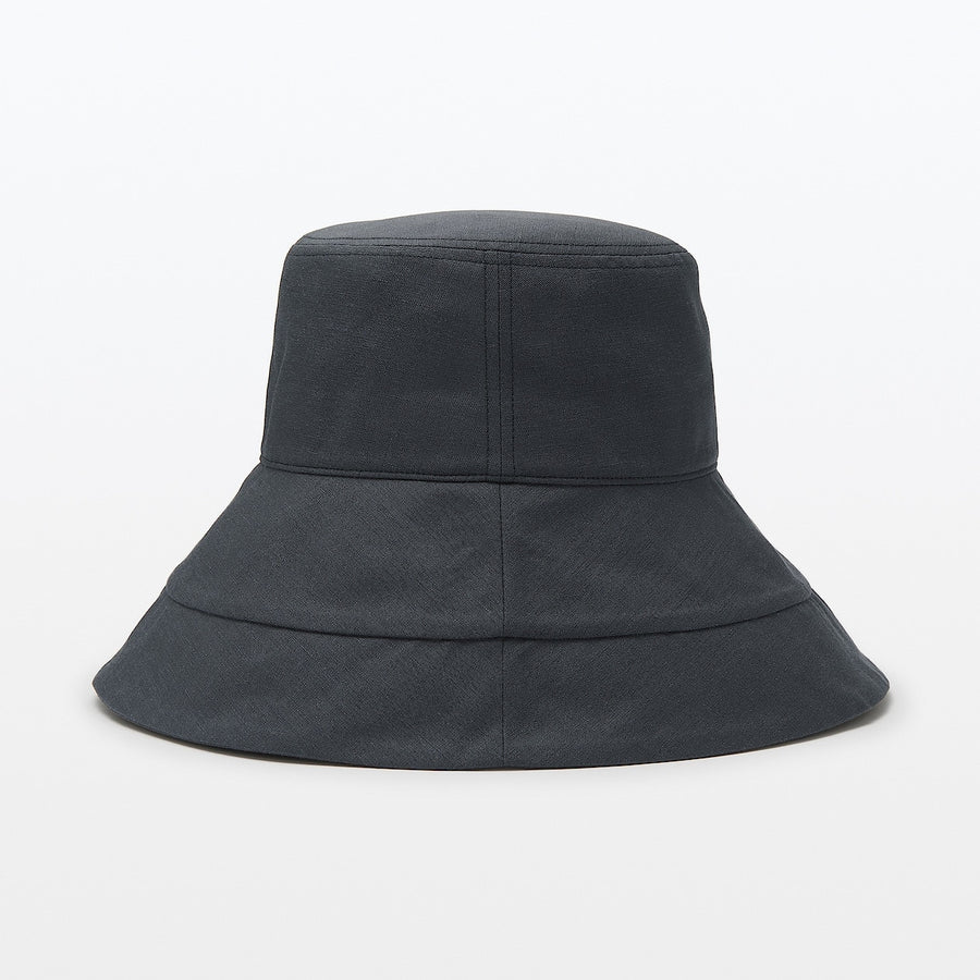 Lyocell linen capeline hat Dark gray 55-57.5cm