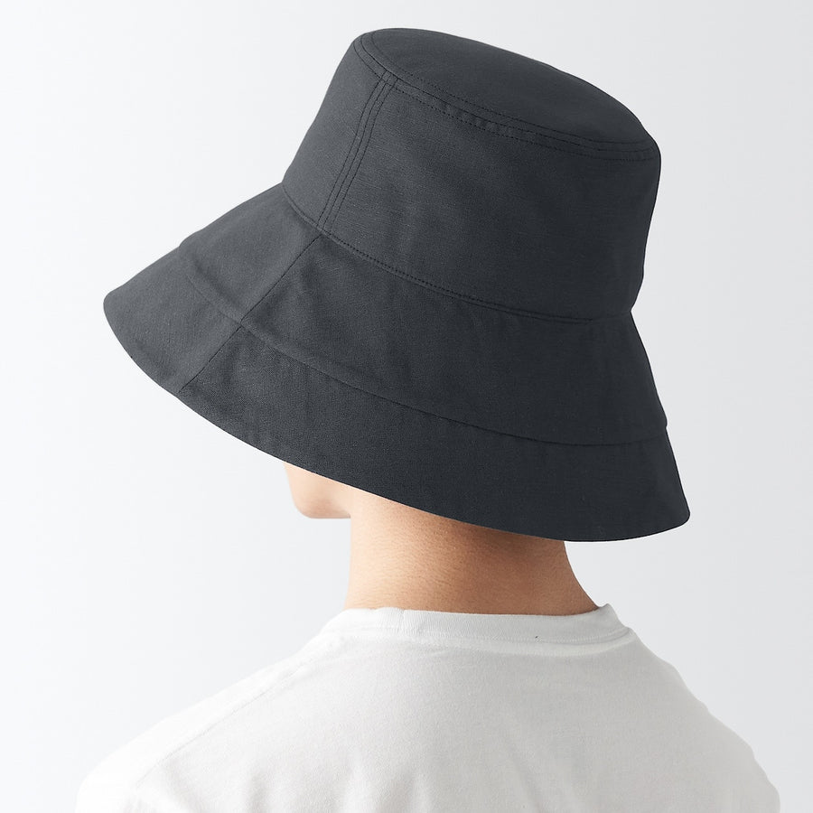 Lyocell linen capeline hat Dark gray 55-57.5cm