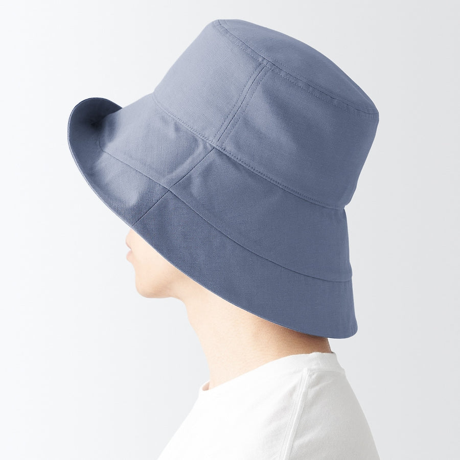 Lyocell linen capeline hat Dark gray 55-57.5cm