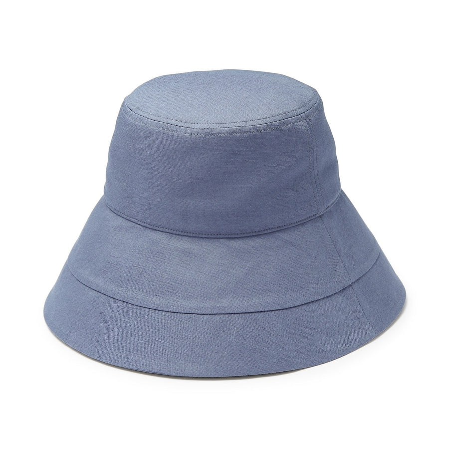 Lyocell linen capeline hat Dark gray 55-57.5cm