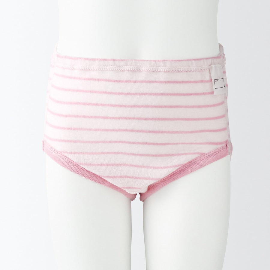 B's Rib knit shortsBABY 90 Off white stripe