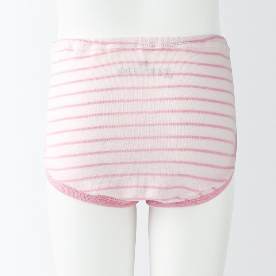 B's Rib knit shortsBABY 90 Off white stripe