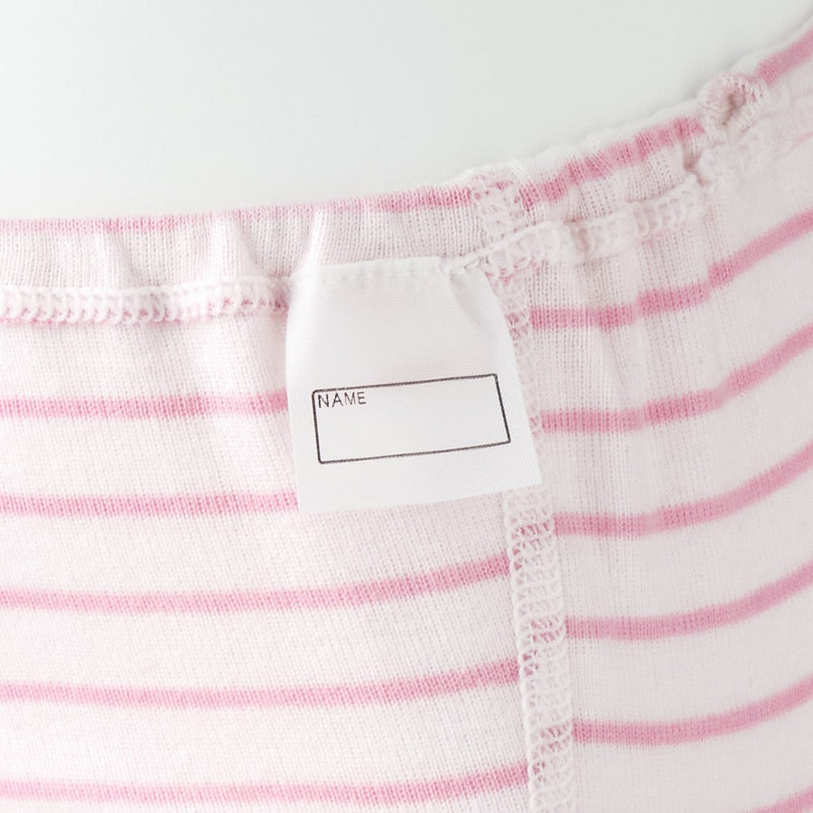 B's Rib knit shortsBABY 90 Off white stripe