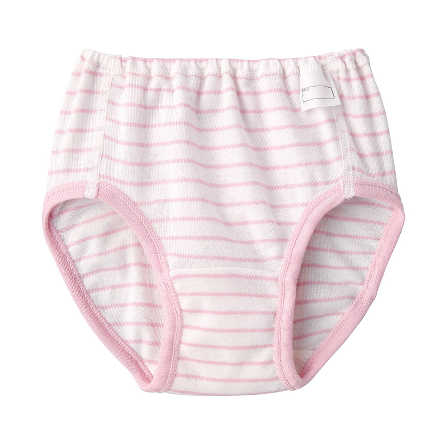 B's Rib knit shortsBABY 90 Off white stripe