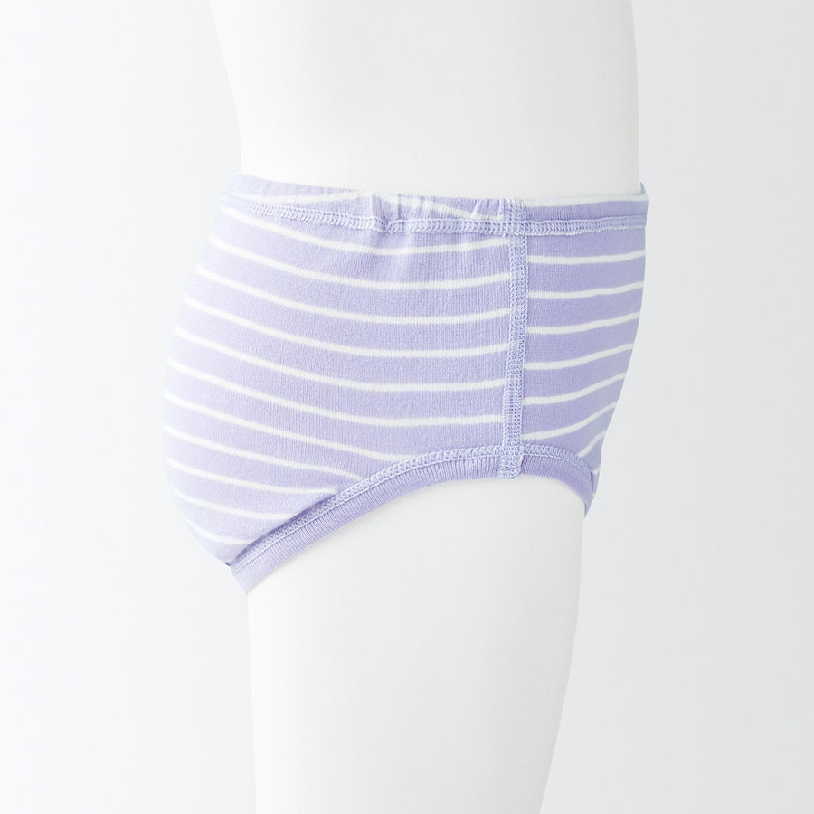 B's Rib knit shortsBABY 90 Off white stripe