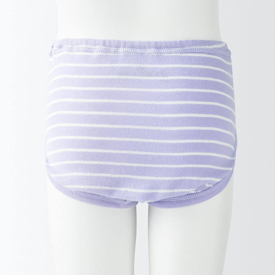 B's Rib knit shortsBABY 90 Off white stripe