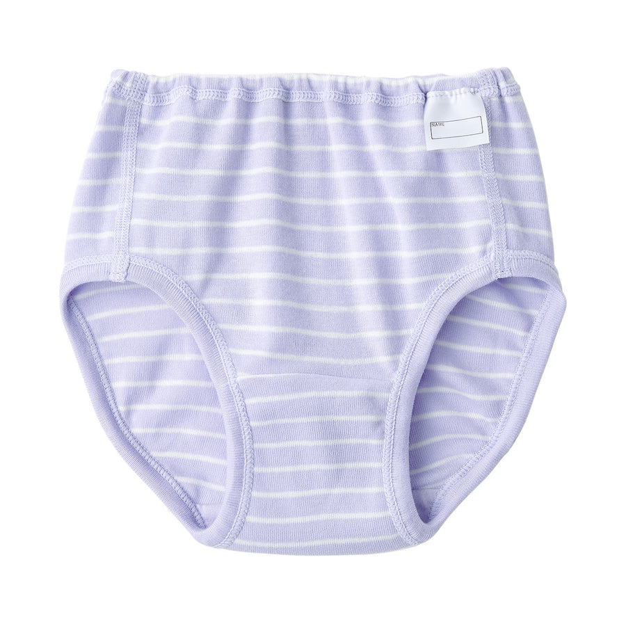 B's Rib knit shortsBABY 90 Off white stripe