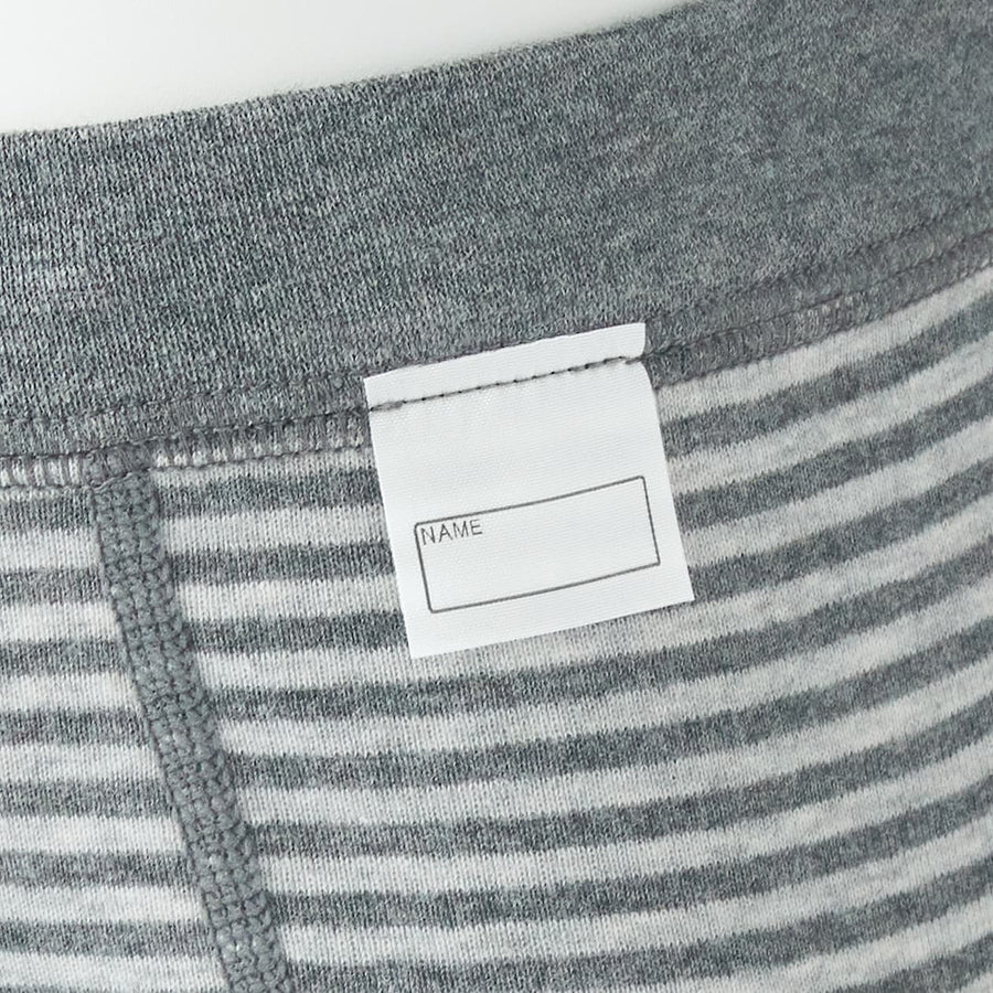 B's Rib knit briefsBABY 90 Medium grey stripe