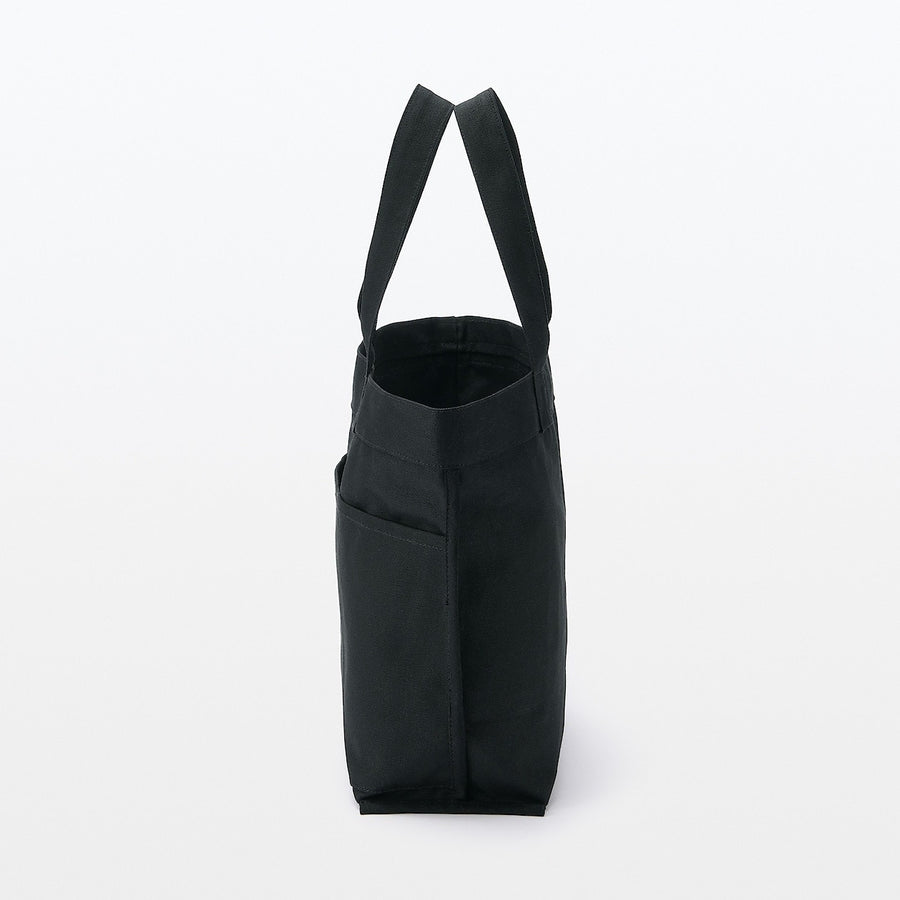 canvas Wide tote bag Black