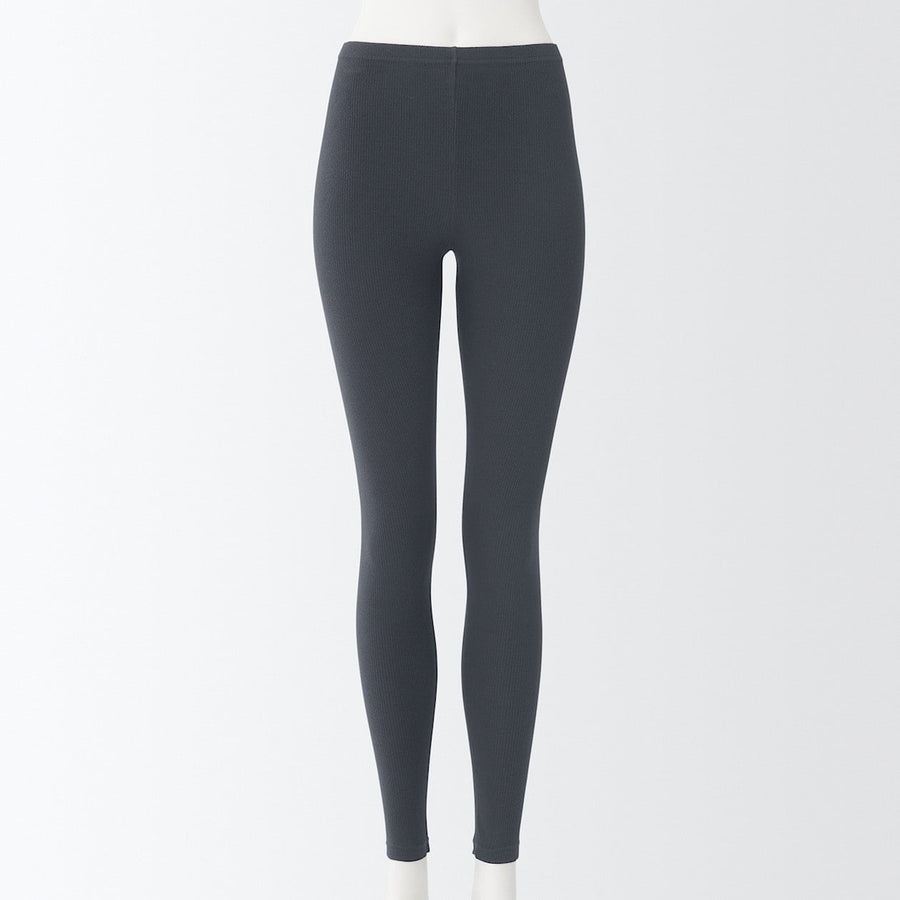 Women's stretch Rib Leggings (Full Length)Dark grayXS