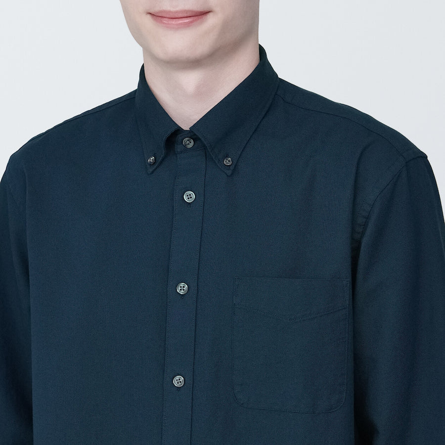 M's Washed oxford button down L/S shirtWhiteXS