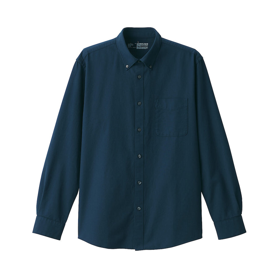 M's Washed oxford button down L/S shirtWhiteXS