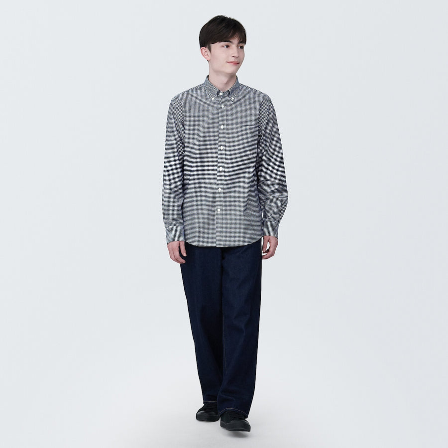 M's Washed oxford button down L/S shirtWhiteXS