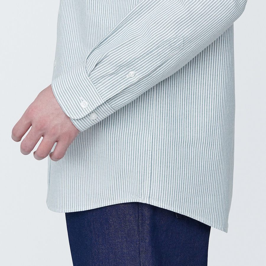 M's Washed oxford button down L/S shirtWhiteXS