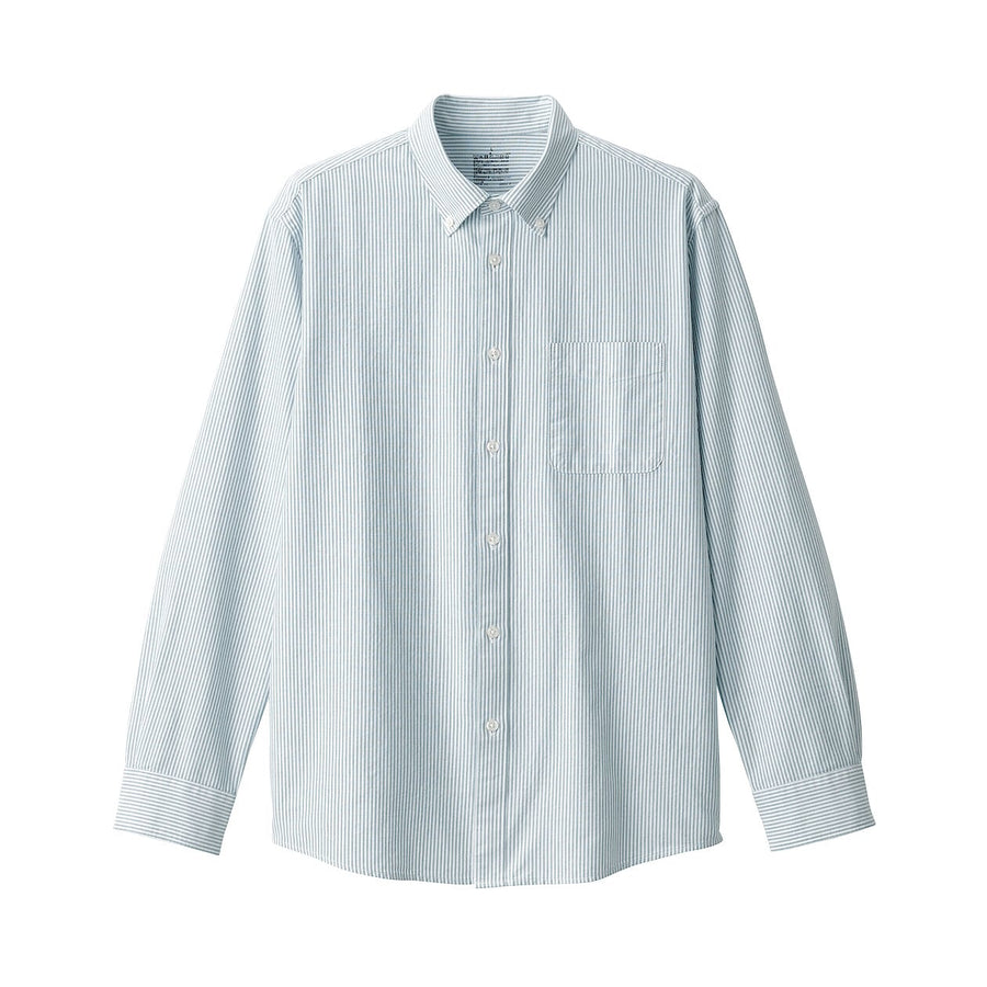 M's Washed oxford button down L/S shirtWhiteXS