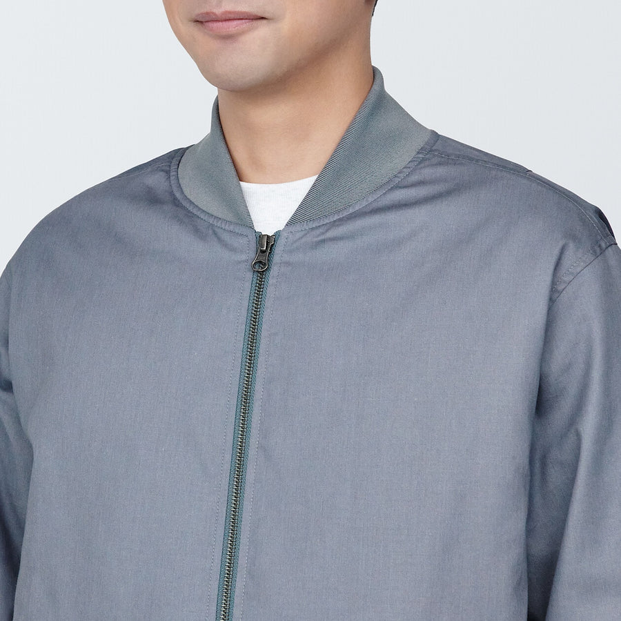 M's kapok blended padded blouson MEN XS Medium grey