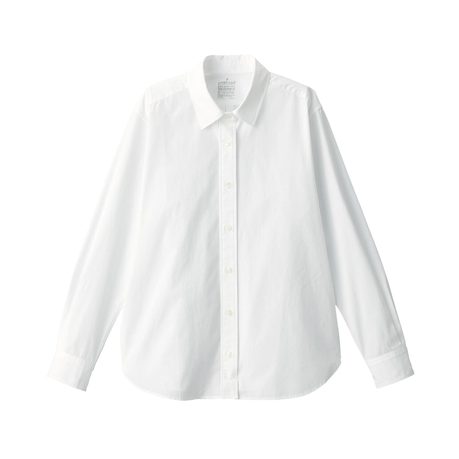 W's Washed broadcloth Regular collar L/S shirtWhiteXS