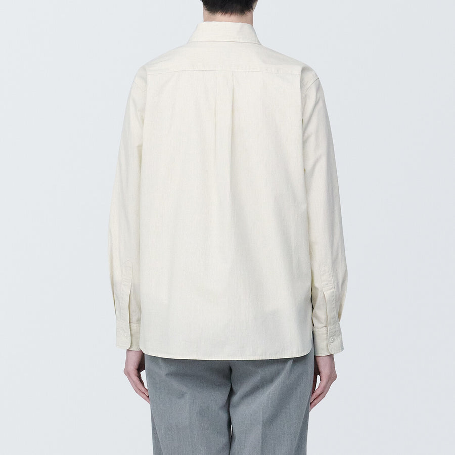 W's Washed broadcloth Regular collar L/S shirtWhiteXS