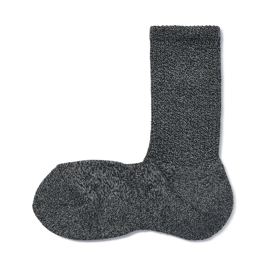 Men's right Angle Pile socks(Plain)Light silver grey27-29cm