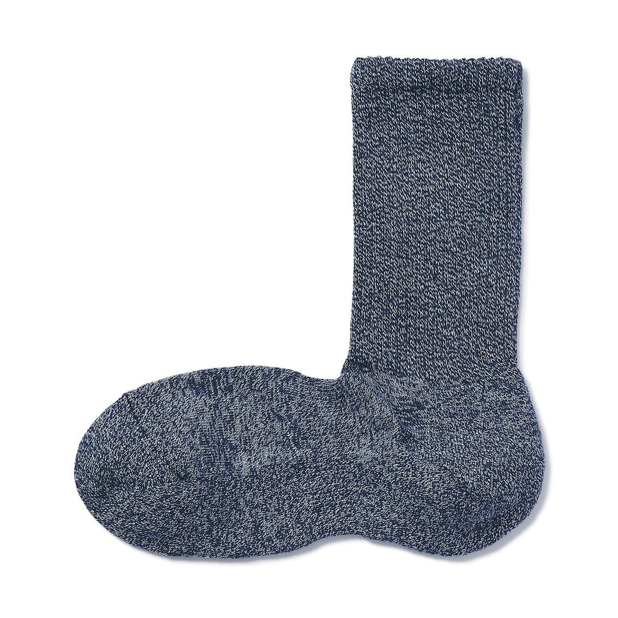 Men's right Angle Pile socks(Plain)Light silver grey27-29cm