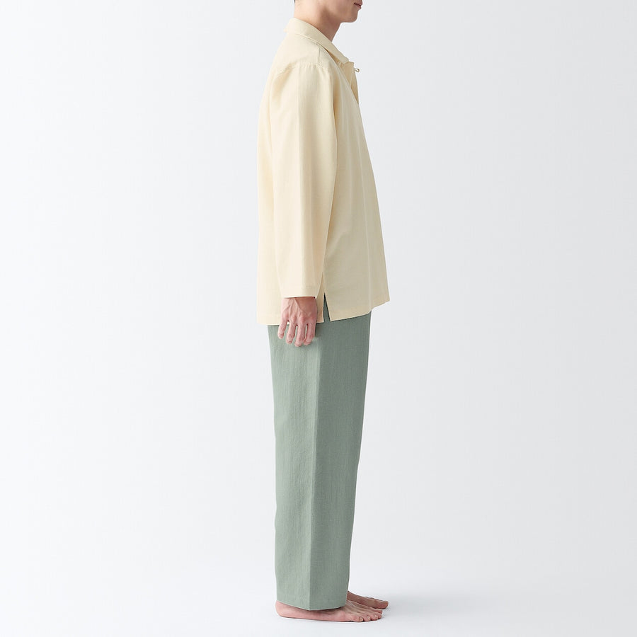 M's Kapok blended skipper L/S pajamas NaturalXS