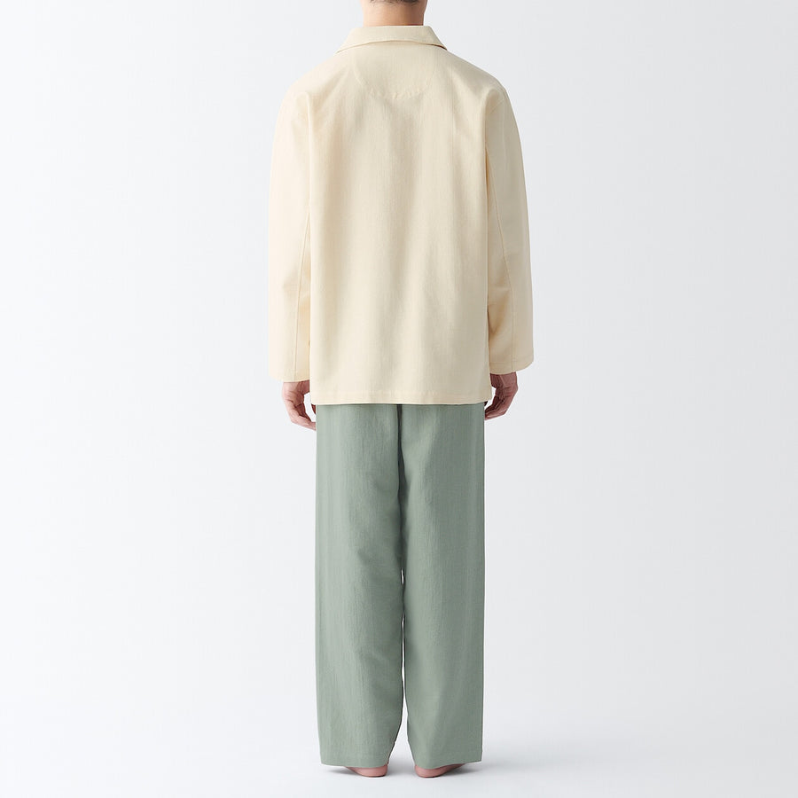 M's Kapok blended skipper L/S pajamas NaturalXS