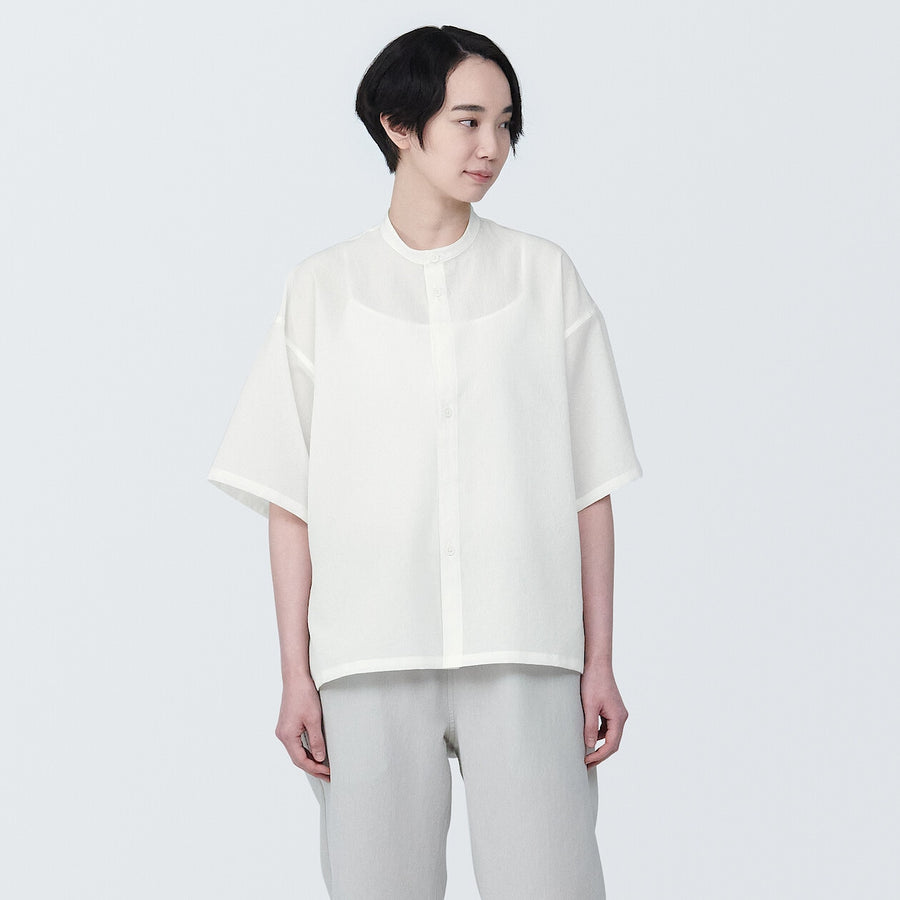 Breathable easy-clean S/S shirt Off whiteXS