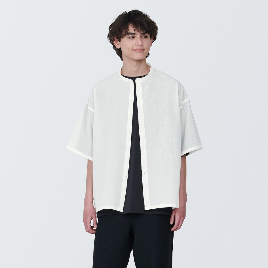 Breathable easy-clean S/S shirt Off whiteXS