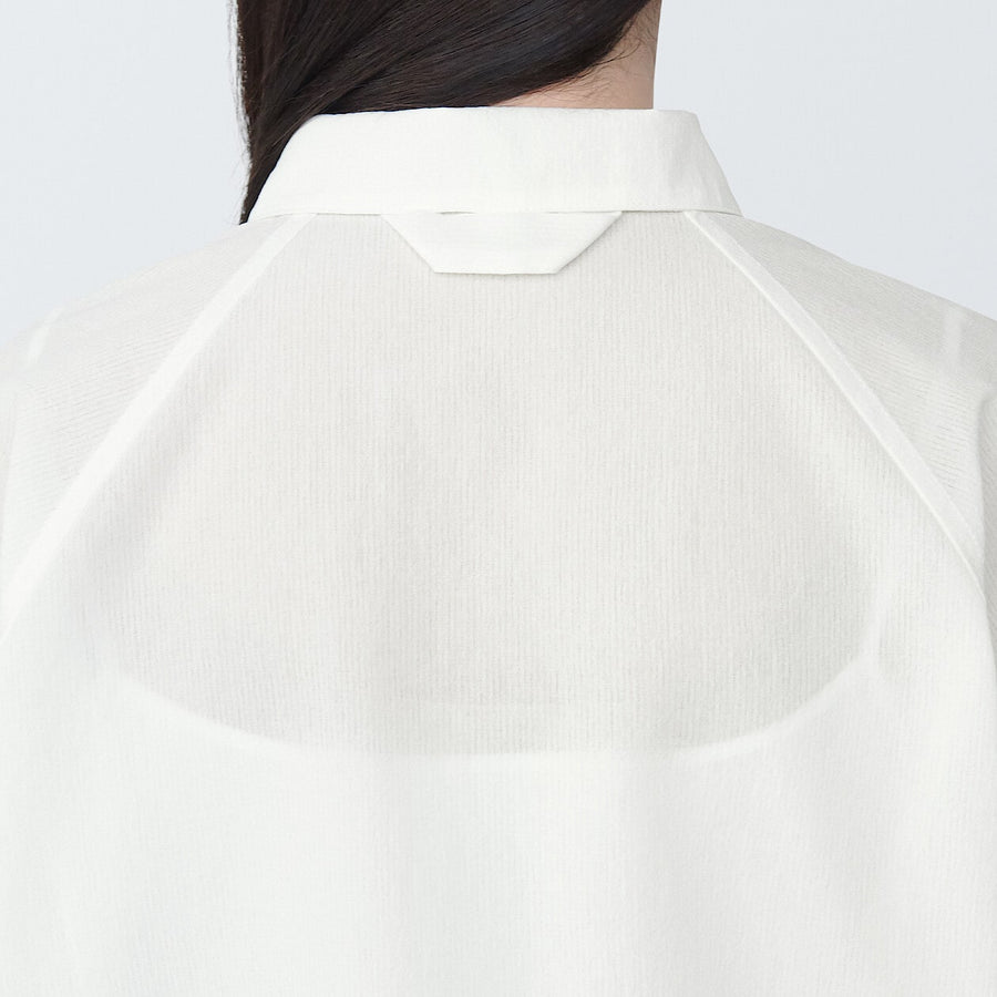 Breathable easy-clean S/S poro shirt Off whiteXS