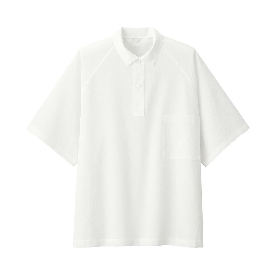 Breathable easy-clean S/S poro shirt Off whiteXS