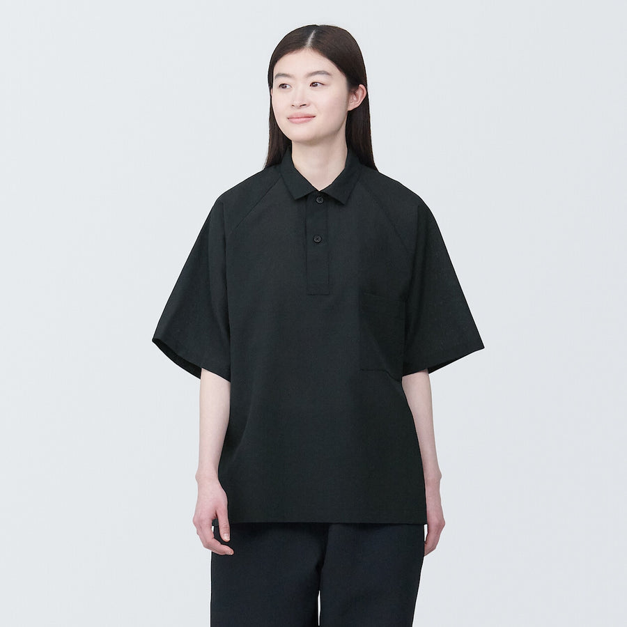 Breathable easy-clean S/S poro shirt Off whiteXS