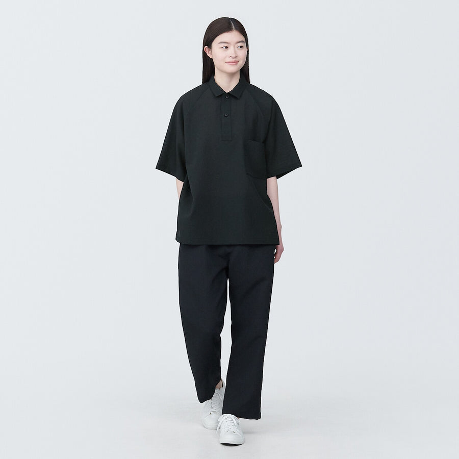 Breathable easy-clean S/S poro shirt Off whiteXS