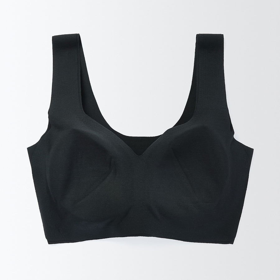 W's Seamless stretch half top bra BlackXS