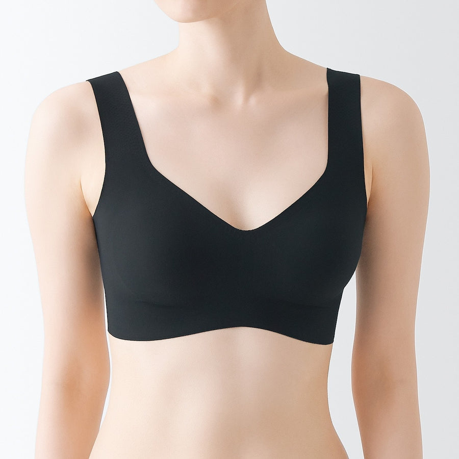 W's Seamless stretch half top bra BlackXS