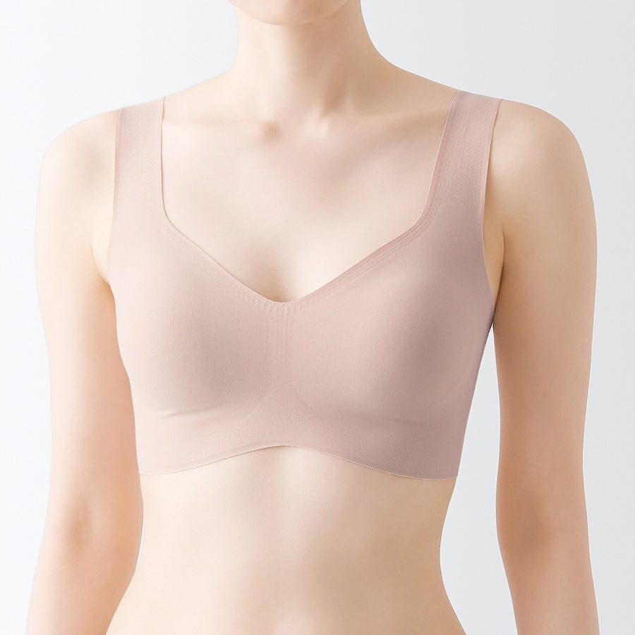 W's Seamless stretch half top bra BlackXS