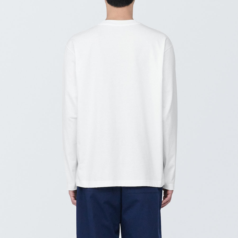 Men's Jersey crew neck L/S T-shirt WhiteXS