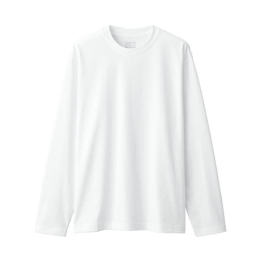 Men's Jersey crew neck L/S T-shirt WhiteXS