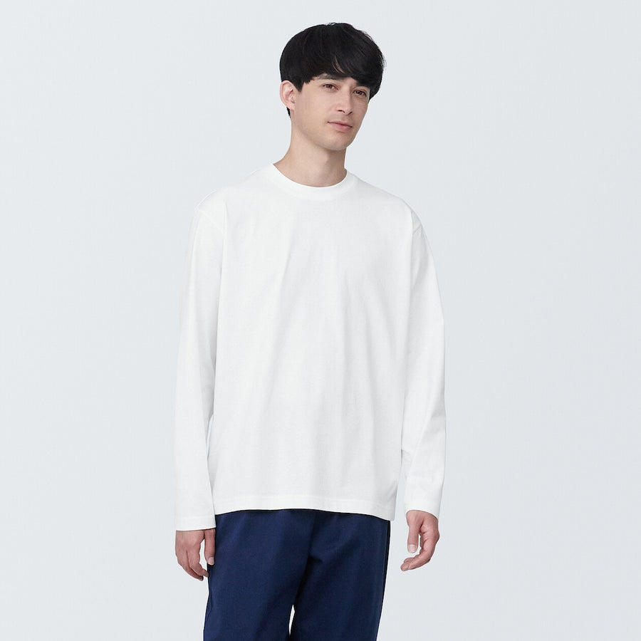 Men's Jersey crew neck L/S T-shirt WhiteXS