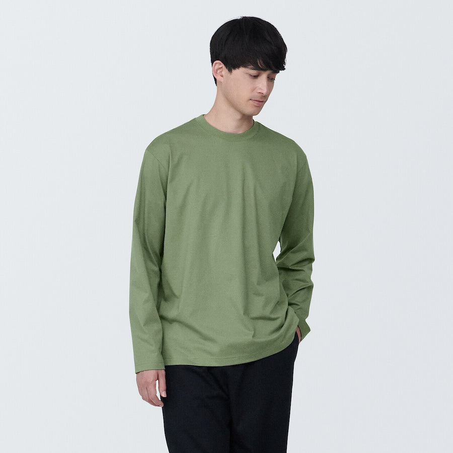 Men's Jersey crew neck L/S T-shirt WhiteXS