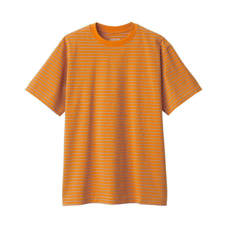 Men's Jersey striped crew neck S/S T-shirtGrey stripeXS