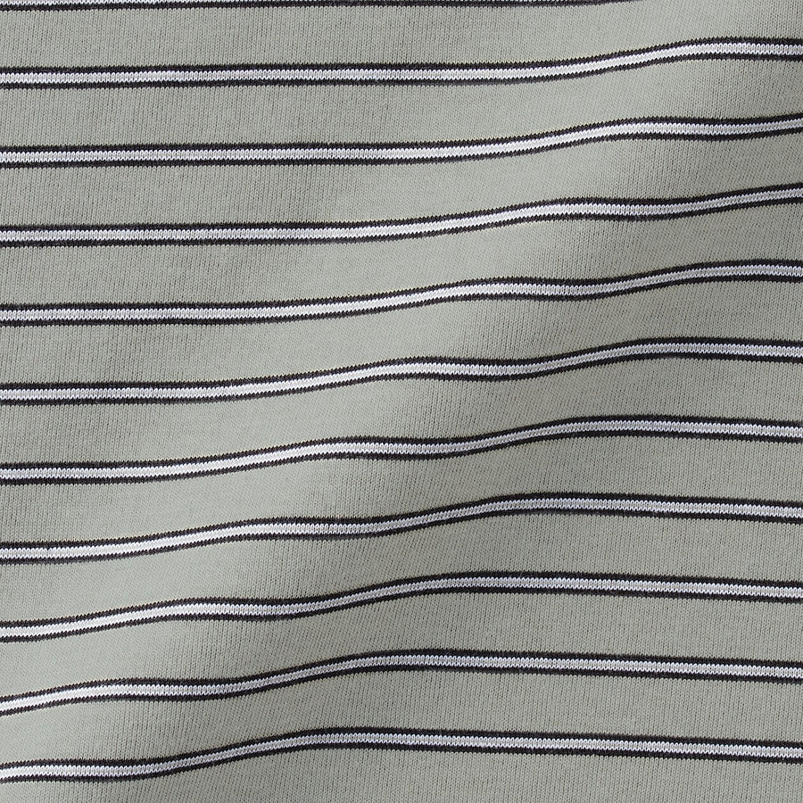 Men's Jersey striped crew neck S/S T-shirtGrey stripeXS