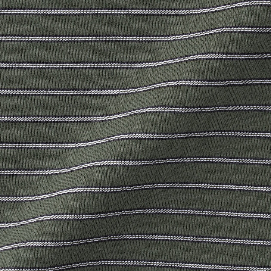 Men's Jersey striped crew neck S/S T-shirtGrey stripeXS