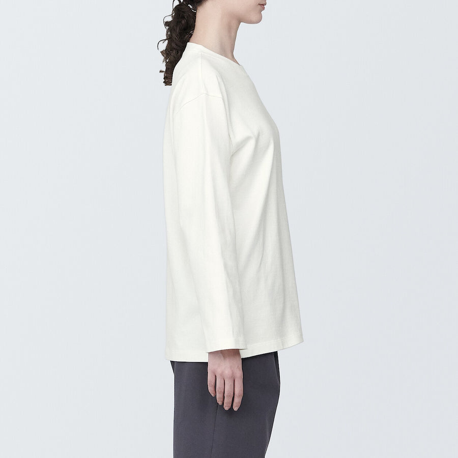 Women's Heavy weight Crew neck L/S T-shirtWhiteXS