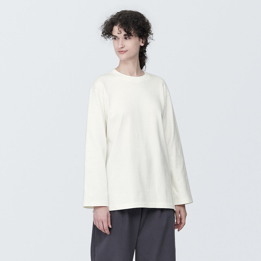 Women's Heavy weight Crew neck L/S T-shirtWhiteXS