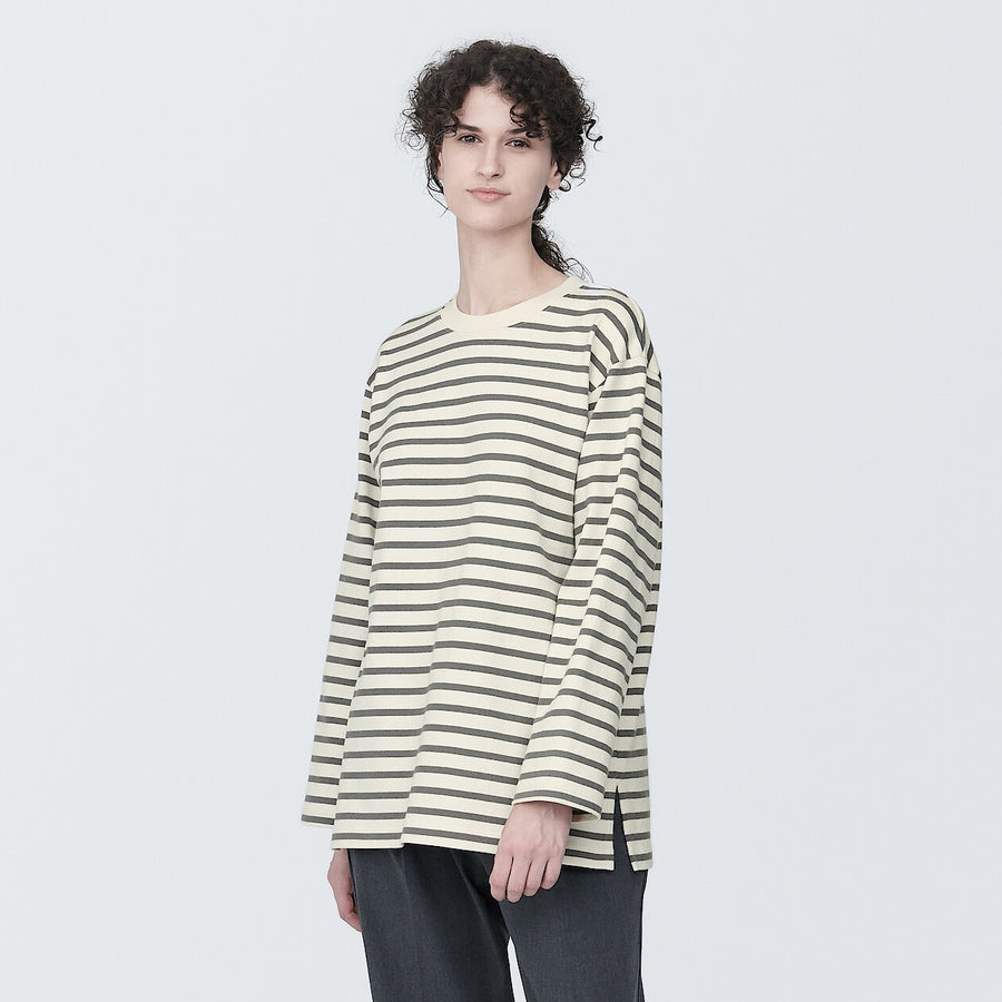 Women's Heavy weight Crew neck L/S T-shirtWhiteXS