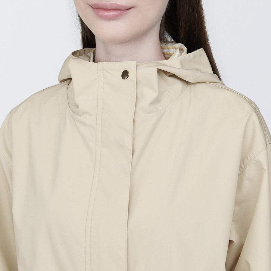 Women's Water repellent Hooded jacketIvoryXS