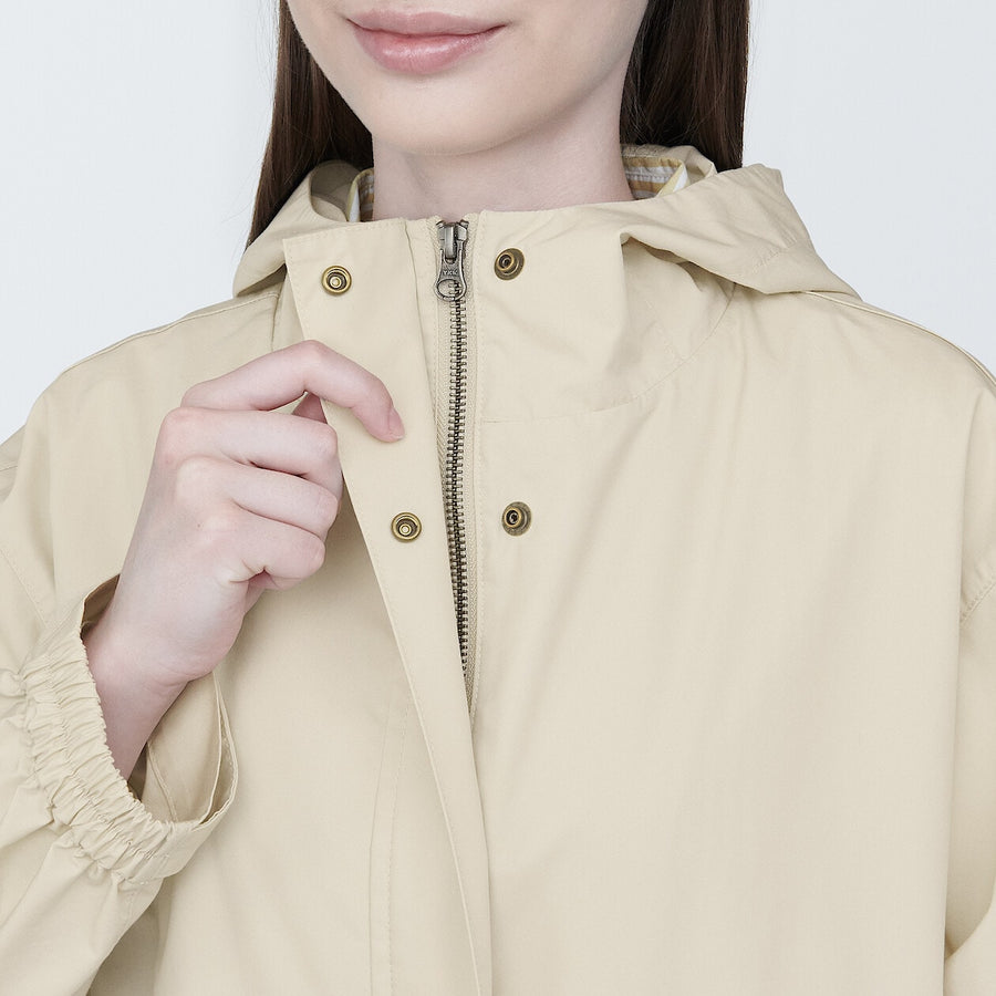 Women's Water repellent Hooded jacketIvoryXS