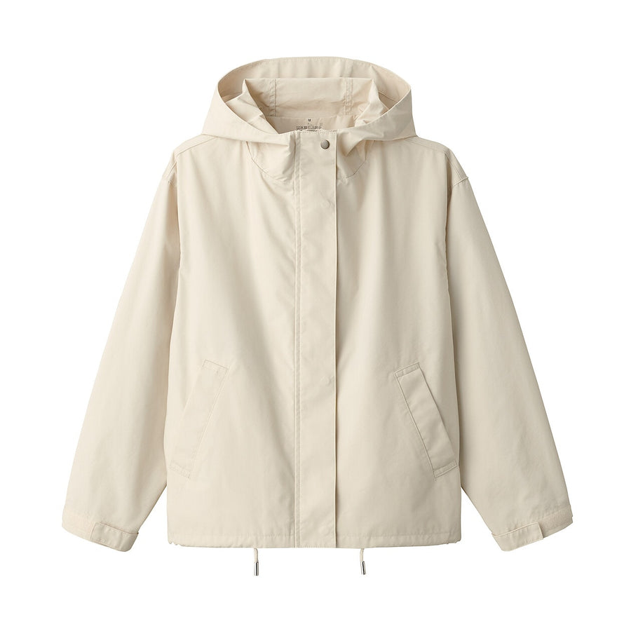 Women's Water repellent Hooded jacketIvoryXS