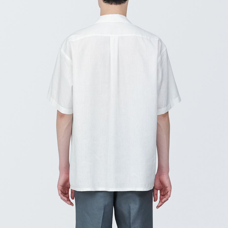 M's Hemp blend S/S shirtWhiteXS